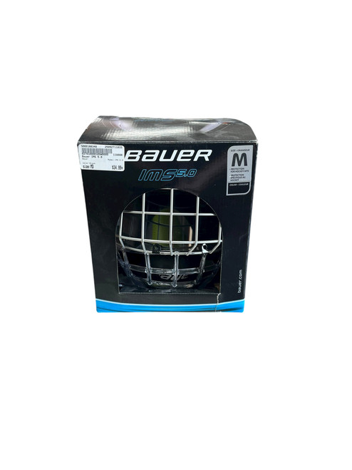 Vist Large View of Product Image Which is Used Bauer IMS 5.0 Helmet Cage Combo Black MD