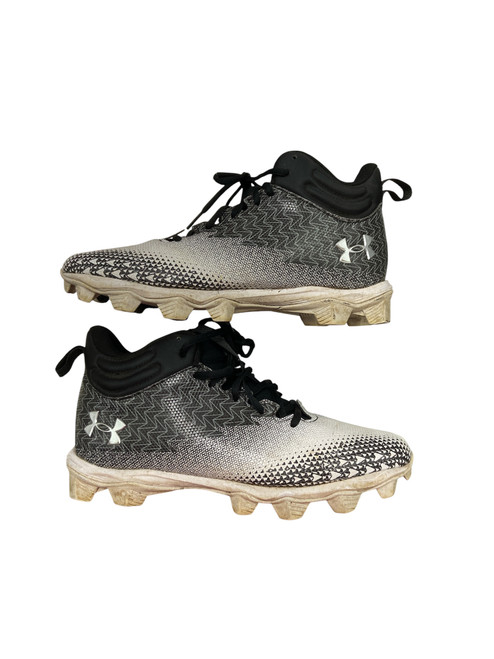 Vist Large View of Product Image Which is Used Under Armour Adult FB Cleats Black Senior 8