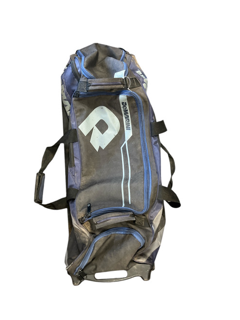 Vist Large View of Product Image Which is Used Demarini WHEEL BAG BB/SB Player Wheeled Bag Navy Blue