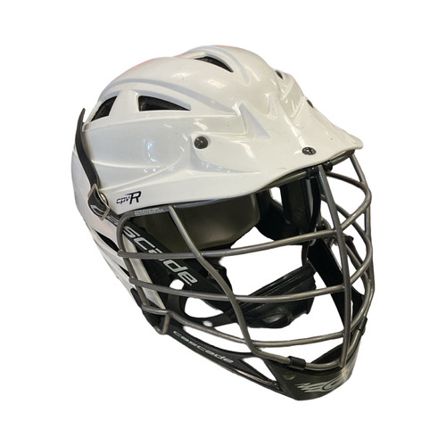 Vist Large View of Product Image Which is Cascade CPV-R Lacrosse Helmet White MD