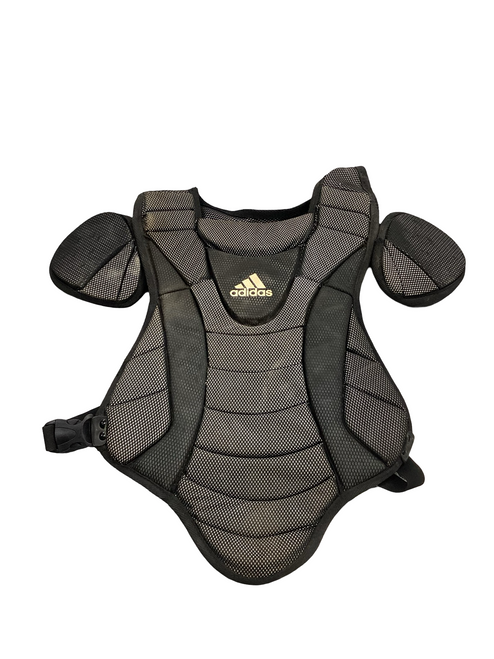 Vist Large View of Product Image Which is Used Adidas Catchers Chest Protector Black Junior