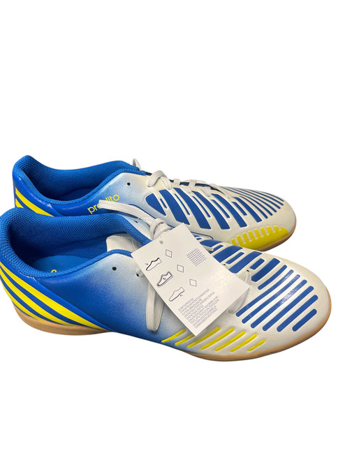 Vist Large View of Product Image Which is Used Adidas Soccer Indoor Shoes Royal Blue Senior 9