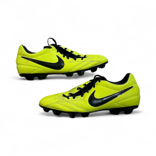 Vist Large View of Product Image Which is Used Nike T90 Soccer Cleats Optic Yellow Senior 11.5