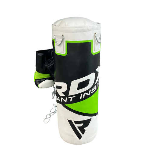 Vist Large View of Product Image Which is Used RDX YOUTH BOXING SET Boxing Heavy Bag Green 40 lb