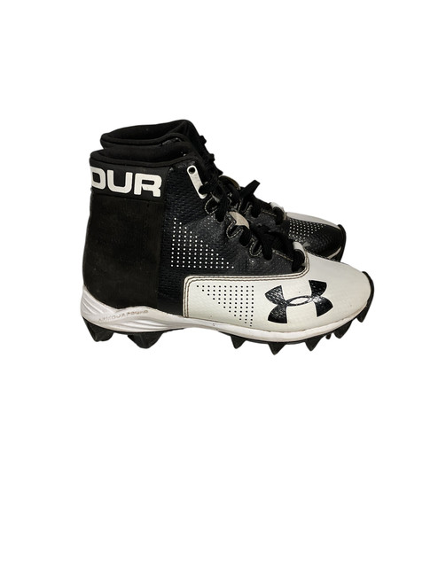 Vist Large View of Product Image Which is Used Under Armour Youth FB Cleats Black Youth 12.0