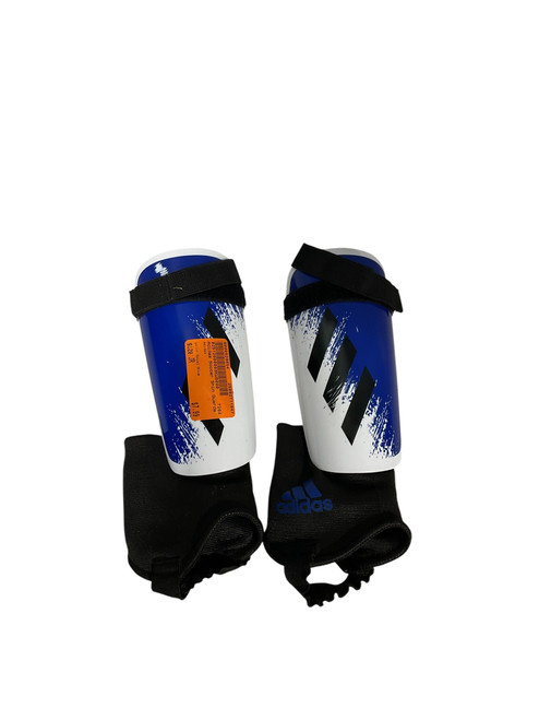 Vist Large View of Product Image Which is Used Adidas Soccer Shin Guards Junior Royal Blue Junior