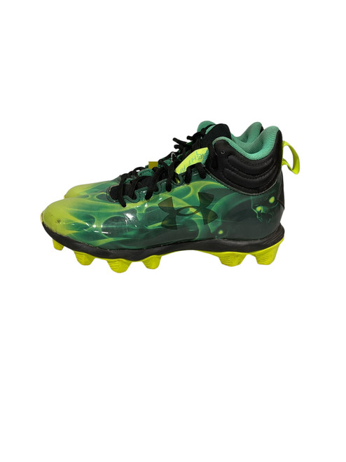 Vist Large View of Product Image Which is Used Under Armour BB CLEATS BB/SB Cleats Green Junior 05