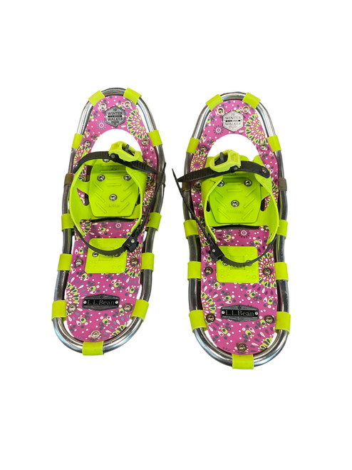 Vist Large View of Product Image Which is Used L.L. Bean Snowshoes Boys Pink 19"