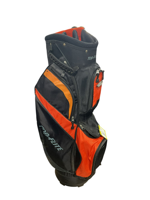 Vist Large View of Product Image Which is Used Top Flite BLK/ORANGE CART BAG Mens Cart Bag Orange