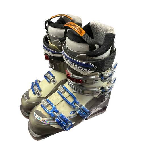Vist Large View of Product Image Which is Used Salomon DIVINE 8 Mens DH Ski Boot Grey 245 MP - M06.5 - W07.5