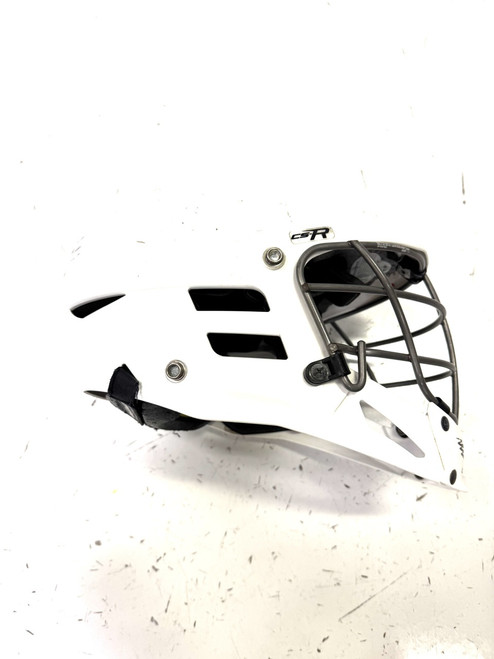 Vist Large View of Product Image Which is Used Cascade CSR Lacrosse Helmet White One Size