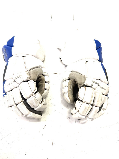 Vist Large View of Product Image Which is Used Under Armour COMMAND PRO Lacrosse Gloves Junior White 10"