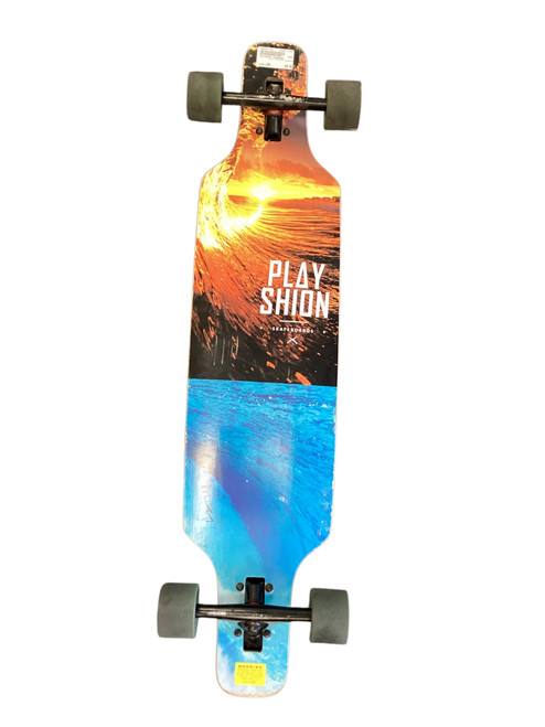 Vist Large View of Product Image Which is Used PLAYSHION LONGBOARD Complete Skateboard None Long