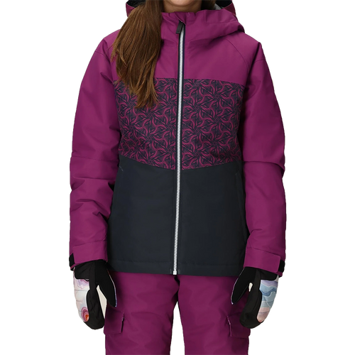 Vist Large View of Product Image Which is New 686 Athena Insulated 2026 Girls' Winter Jacket- Violet Colorblock LG