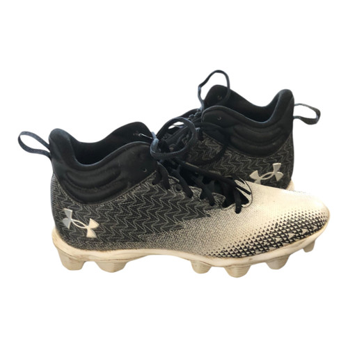 Vist Large View of Product Image Which is Used Under Armour BASEBALL CLEATS BB/SB Cleats Grey Senior 9.5