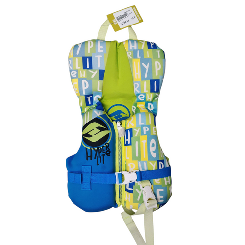 Vist Large View of Product Image Which is Used Youth PFD Green Infant 0-30lbs