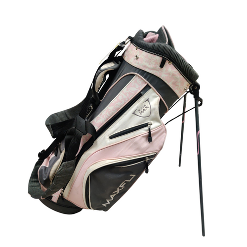 Vist Large View of Product Image Which is Used Maxfli 7 WAY  Womens Golf Stand Bag Pink