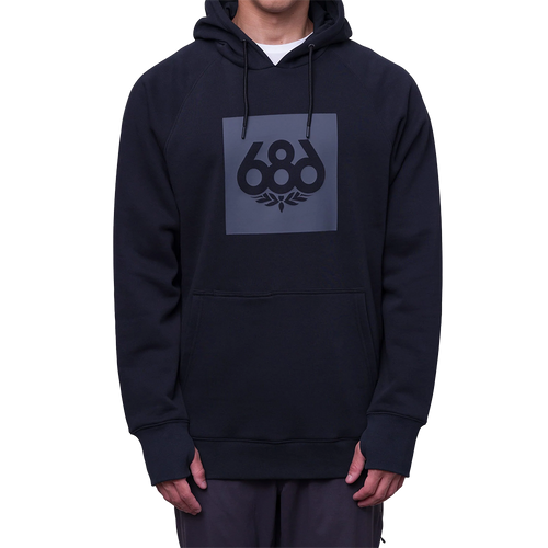 Vist Large View of Product Image Which is New 686 Knockout Premium Heavyweight 2026 Men's Pullover Hoody- Black LG
