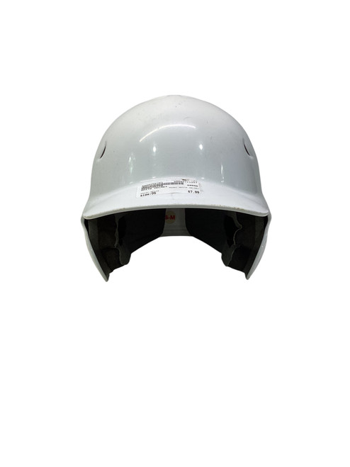 Vist Large View of Product Image Which is Used WHITE HELMET Batting Helmet No Mask White One Size