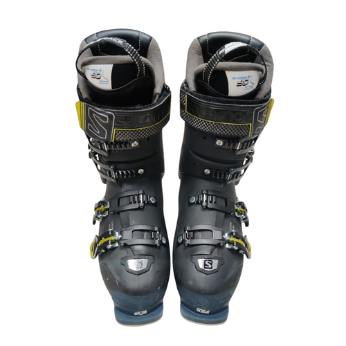 Vist Large View of Product Image Which is Used Salomon X PRO 120 ENERGYZER Mens Down Hill Ski Boot Black 270 MP