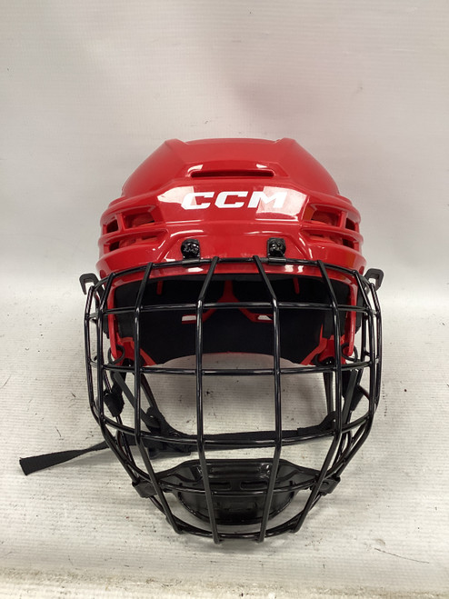 Vist Large View of Product Image Which is Used CCM TACKS 70 Helmet Cage Combo Red SM