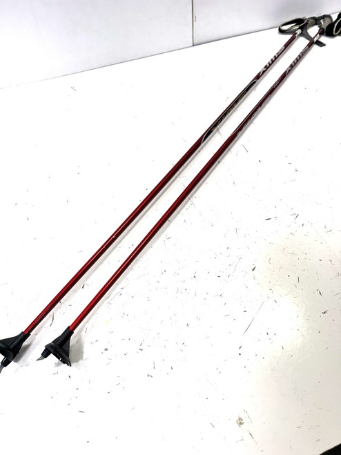 Vist Large View of Product Image Which is Used Swix CROSS COMPOSITE Mens XC Ski Poles Red 155 cm / 61 in