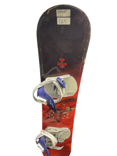 Vist Large View of Product Image Which is Used Burton CLASH Boys SnowBoard/Binding Black 125 cm