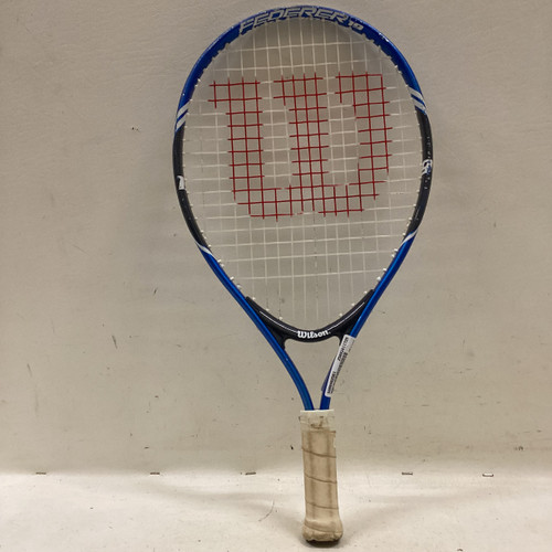 Vist Large View of Product Image Which is Used Wilson FEDERER 19 Junior Tennis Racquet Royal Blue 19"