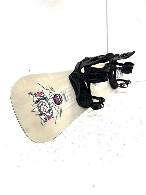 Vist Large View of Product Image Which is Used Salomon GYPSY Girls Board/Binding Pink 133 cm