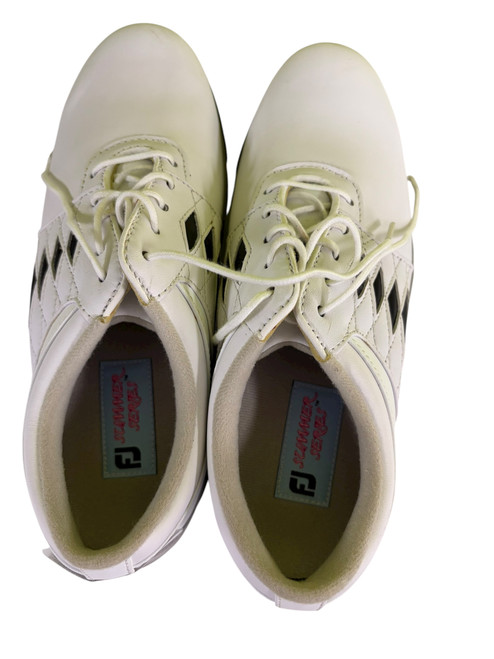 Vist Large View of Product Image Which is Used Foot Joy Mens Golf Shoes White Senior 6.5