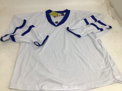 Vist Large View of Product Image Which is Used Tron TORONTO MAPLE LEAVES REPLICA JERSEY SR L Hockey Tops Senior White LG