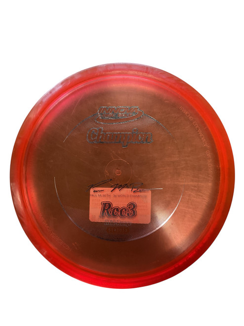 Vist Large View of Product Image Which is Used Innova CHAMPION PAUL MCBETH ROC3 Disc Golf Mid Range Red