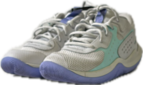 Vist Large View of Product Image Which is Used Under Armour Basketball Shoes Y Grey Junior 01
