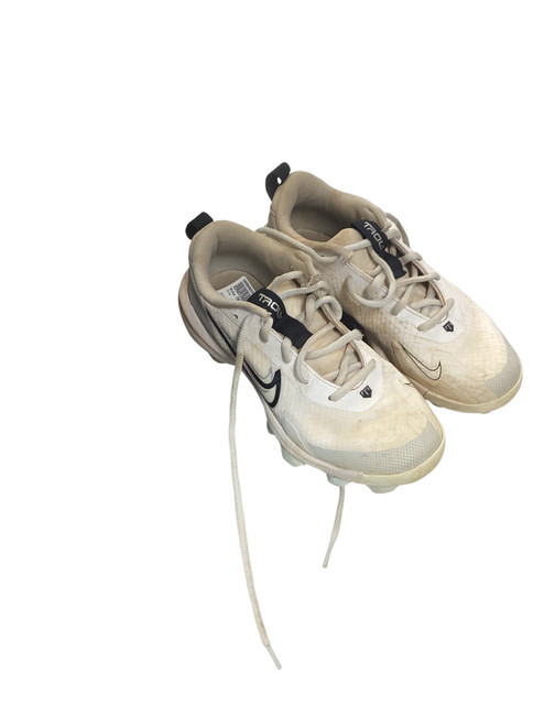 Vist Large View of Product Image Which is Used Nike TROUT SZ 3Y BB/SB Cleats White Junior 03