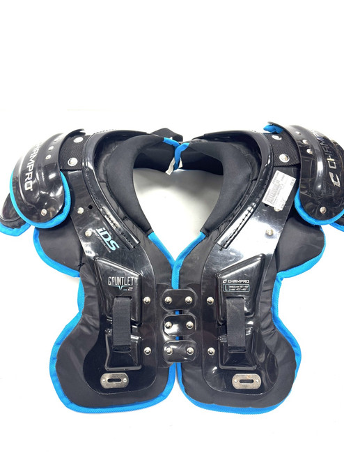 Vist Large View of Product Image Which is Used Champro GAUNTLET 2 FB Shoulder Pads Black LG