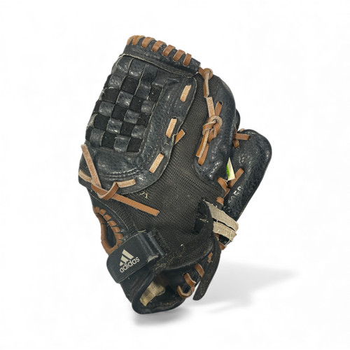 Vist Large View of Product Image Which is Used Adidas TS1950 BB/SB Glove RH Throw Black 10 1/2"