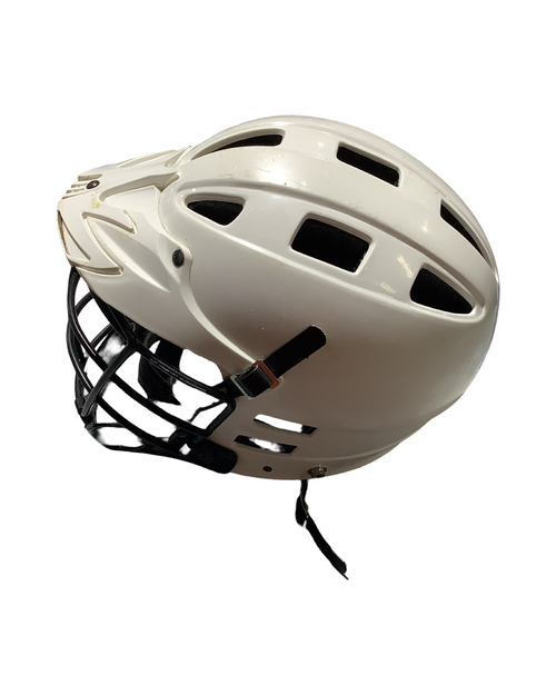 Vist Large View of Product Image Which is Used Cascade ADJUSTABLE Lacrosse Helmet White One Size