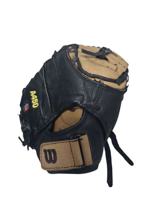 Vist Large View of Product Image Which is Used Wilson A450 BB/SB Catchers RH Throw Brown 32"