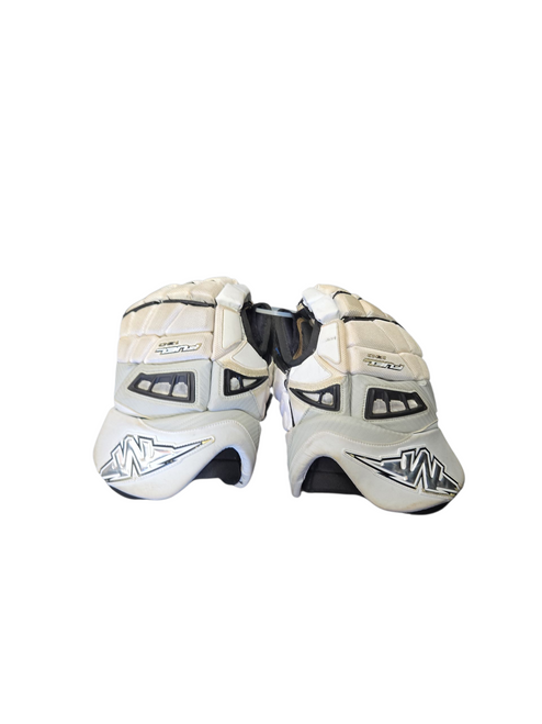 Vist Large View of Product Image Which is Used Mission FUEL 130 Senior Gloves White 14"