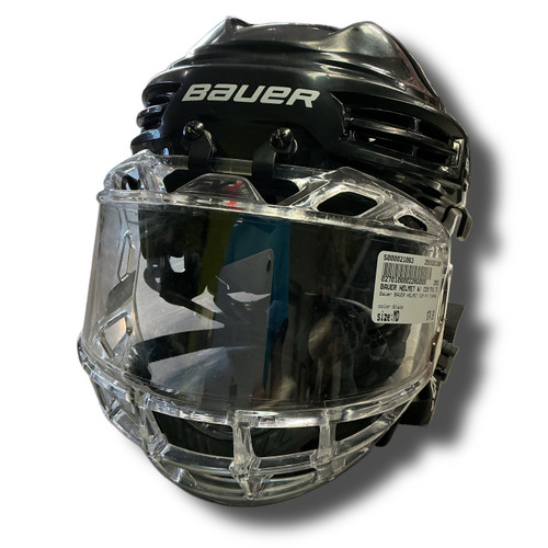 Vist Large View of Product Image Which is Used Bauer BAUER HELMET CCM FV1 FISHBOWL Helmet Cage Combo Black MD