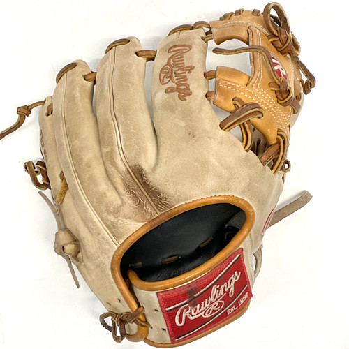 Vist Large View of Product Image Which is Used Rawlings PROR204-2CT Baseball Glove RH Throw Chocolate And Almond 11 1/2"