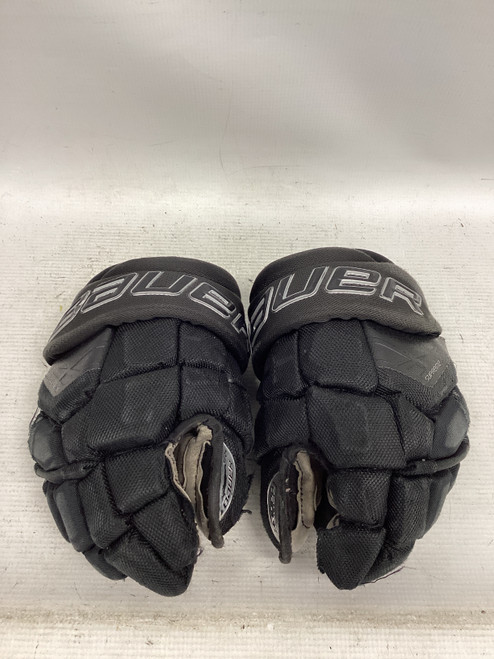 Vist Large View of Product Image Which is Used Bauer SUPREME ULTRA SONIC Junior Gloves Black 12"