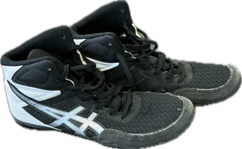 Vist Large View of Product Image Which is Used Asics Wrestling Shoes Black Senior 8.5