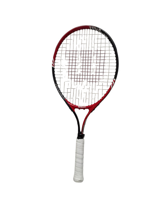 Vist Large View of Product Image Which is Used Wilson FEDERER 25 Junior Tennis Racquet Red 25"