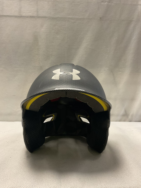 Vist Large View of Product Image Which is Used Under Armour UABH2-100 Batting Helmet No Mask Grey One Size