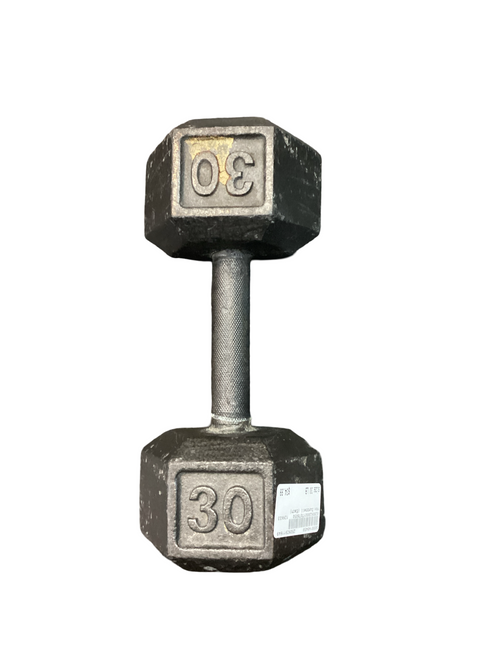 Vist Large View of Product Image Which is Used Hex Dumbbell (Each) 30 lb