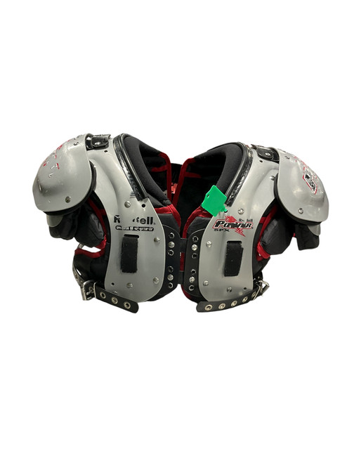 Vist Large View of Product Image Which is Used Riddell POWER SHOUDER PADS FB Shoulder Pads Grey MD