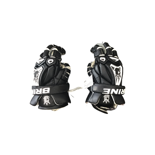 Vist Large View of Product Image Which is Used Brine KING Lacrosse Gloves Mens Black LG