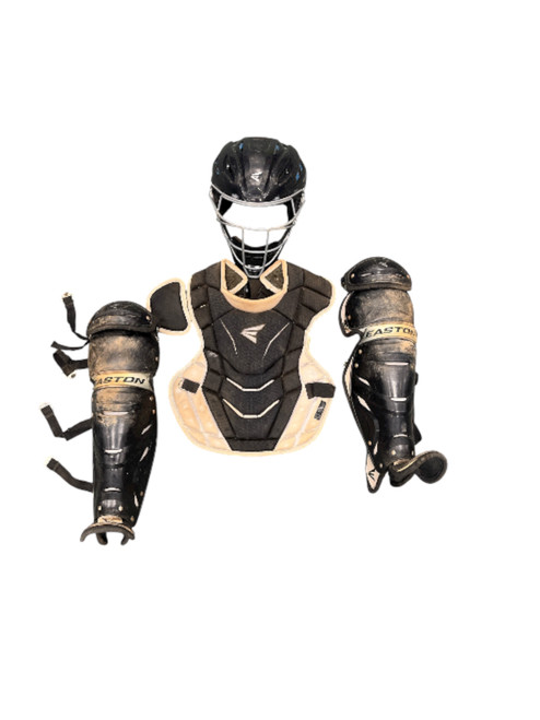 Vist Large View of Product Image Which is Used Easton EASTON CATCHERS SET Catchers Helmet w/Mask Black LG