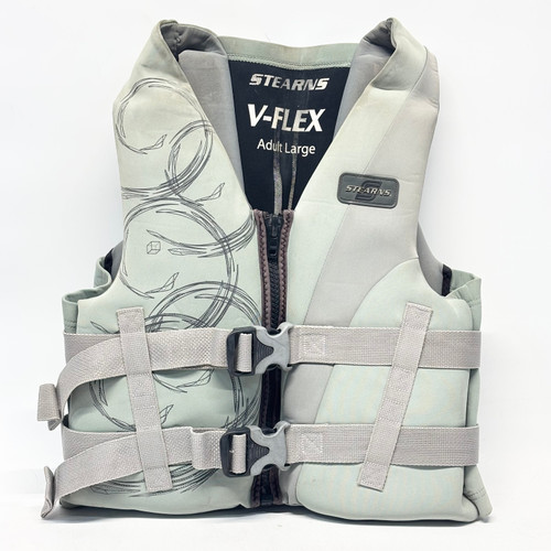 Vist Large View of Product Image Which is Used Stearns V-FLEX Adult PFD Grey LG